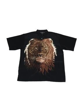 Vtg. 90's BillionBay Lion Print Shirt